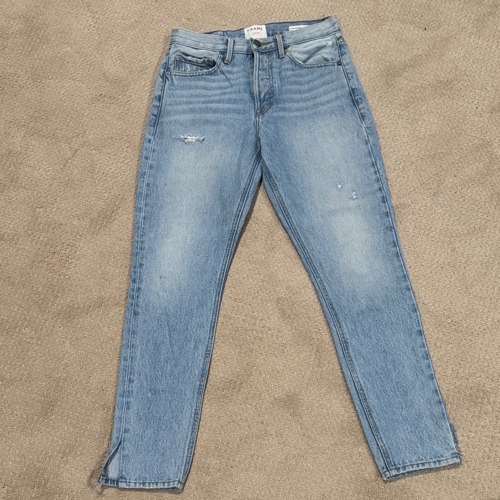 Frame Denim Light Blue Skinny Jeans